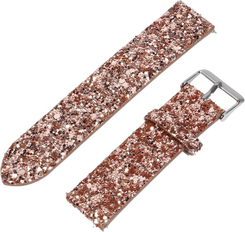 Rose Gold Replacement Strap Compatible Smartwatch Comfortable Skin Friendly Watch Band - Image 2